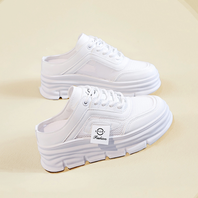 Giày lười nữ thoáng khí đế cao 7cm